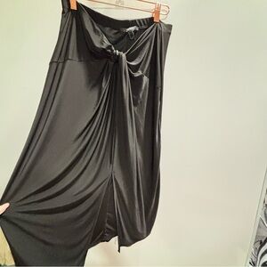 Black size large draped knot skirt #goth #glam